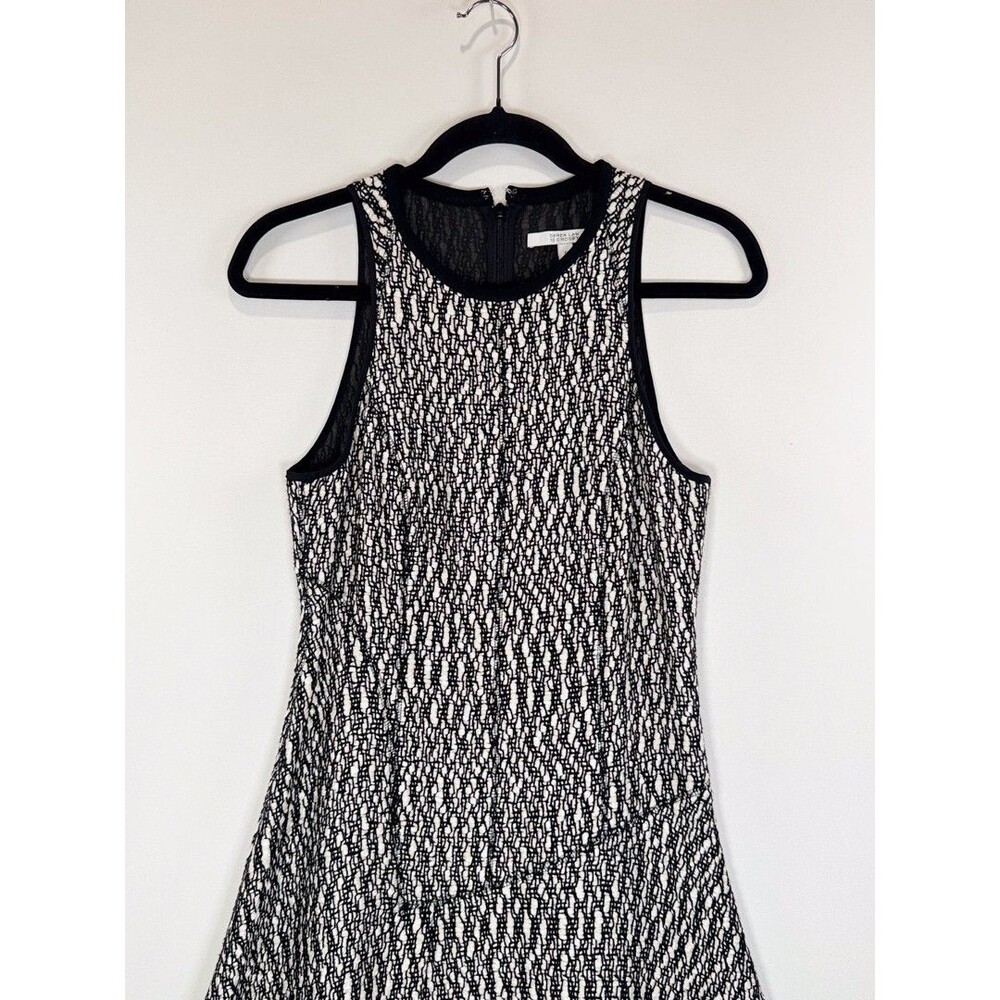 10 Crosby Derek Lam Womens Dress Gray Asymmetric Boucle Silk Mini A Line Size 6 - Picture 7 of 12